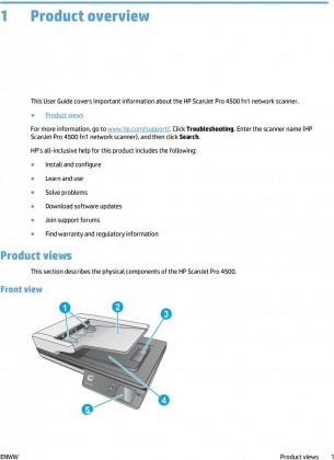 HP ScanJet Pro 4500 fn1 Network Scanner